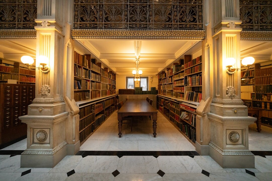 Elegant private library and archive room with bookshelves